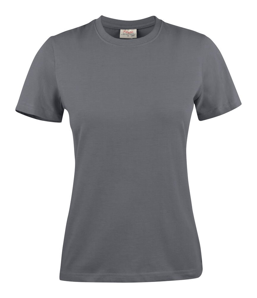 Heavy T T-Shirt Dames — Staalgrijs
