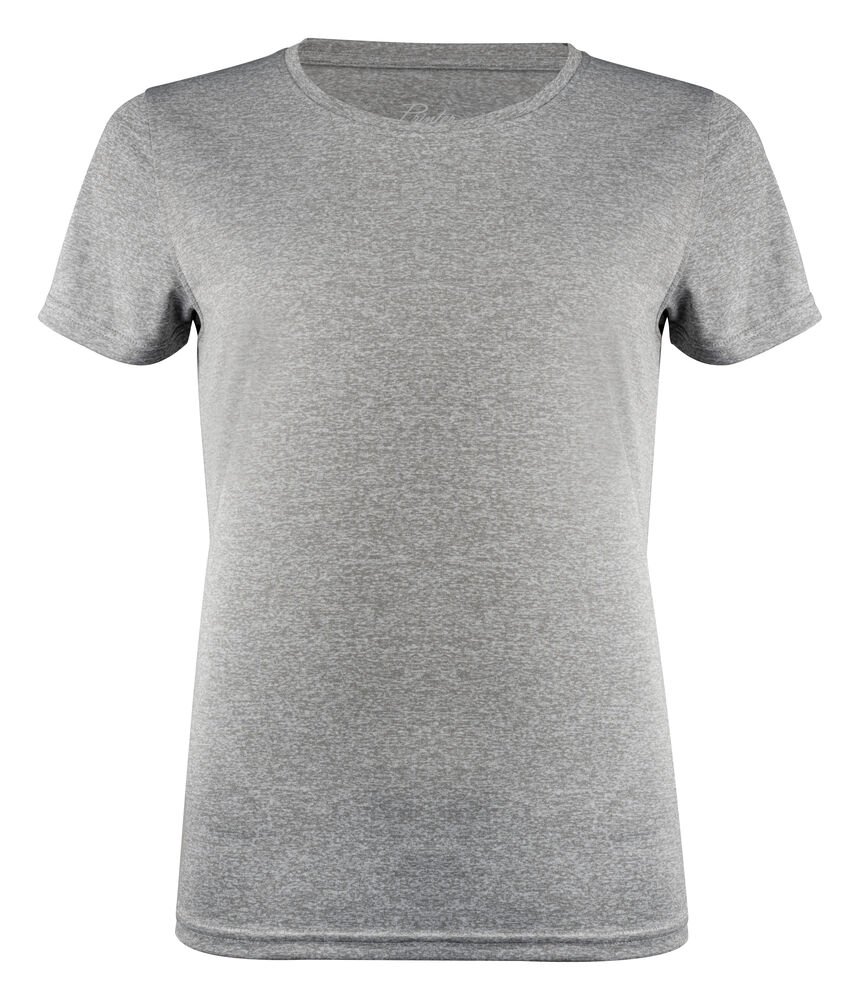 Run T-Shirt Dames — Grijs Mêlée