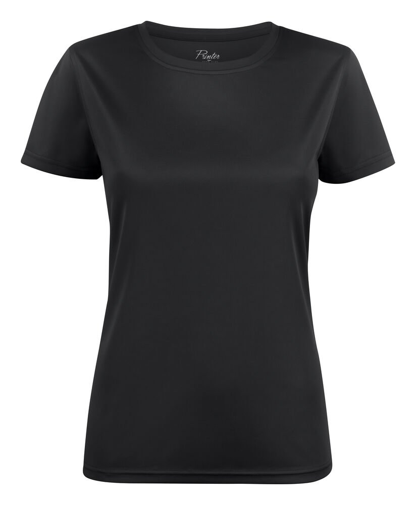 Run T-Shirt Dames — Zwart
