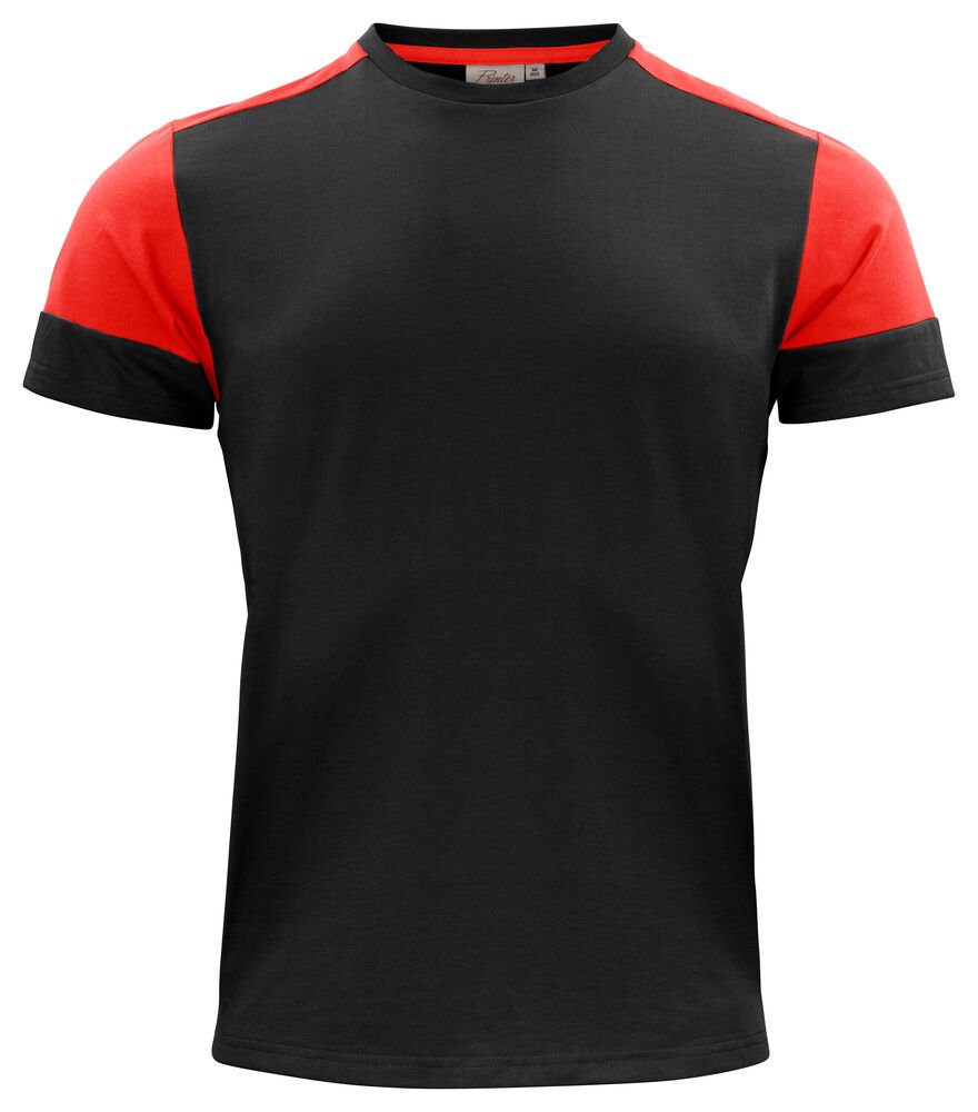 Prime T-Shirt Heren — Zwart/Rood