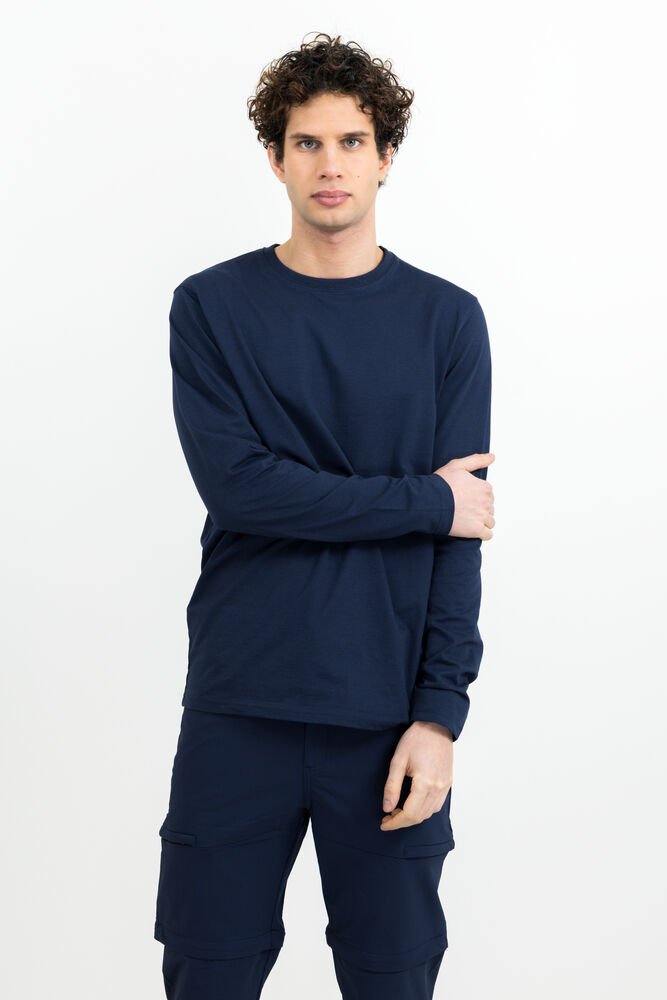 Heavier Pro L/S T-Shirt Unisex — Donker Marine