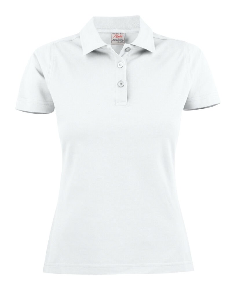 Surf Polo Pique Dames — Wit
