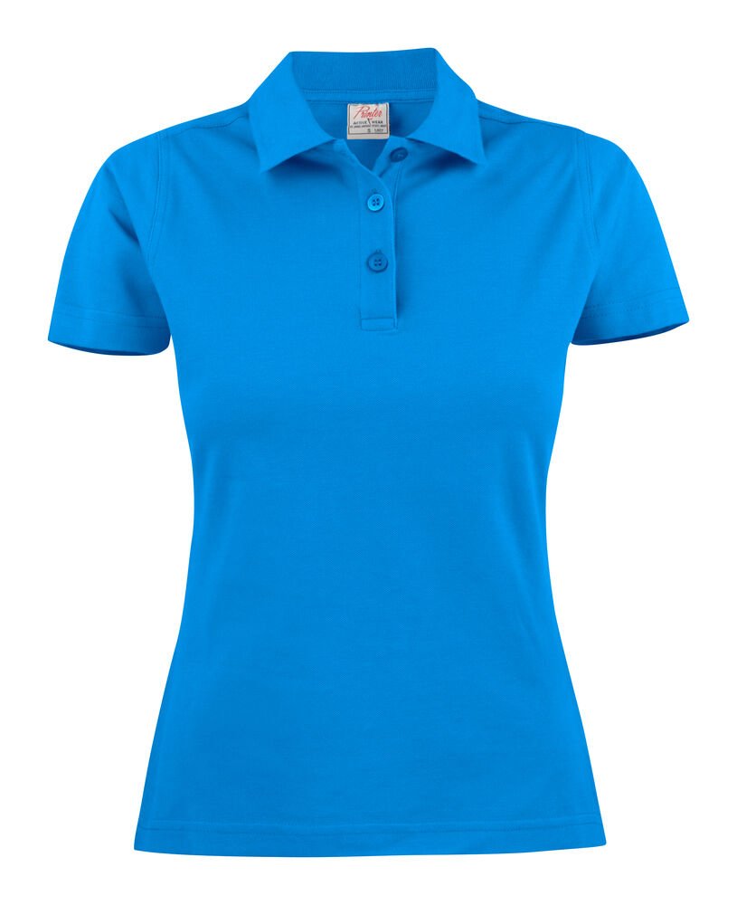 Surf Polo Pique Dames — Oceaan Blauw