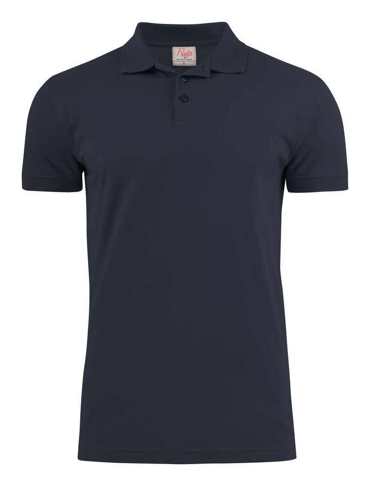 Surf Stretch Polo Pique Heren — Donker Marine