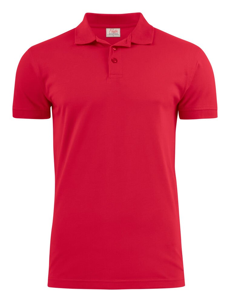 Surf Stretch Polo Pique Heren — Rood