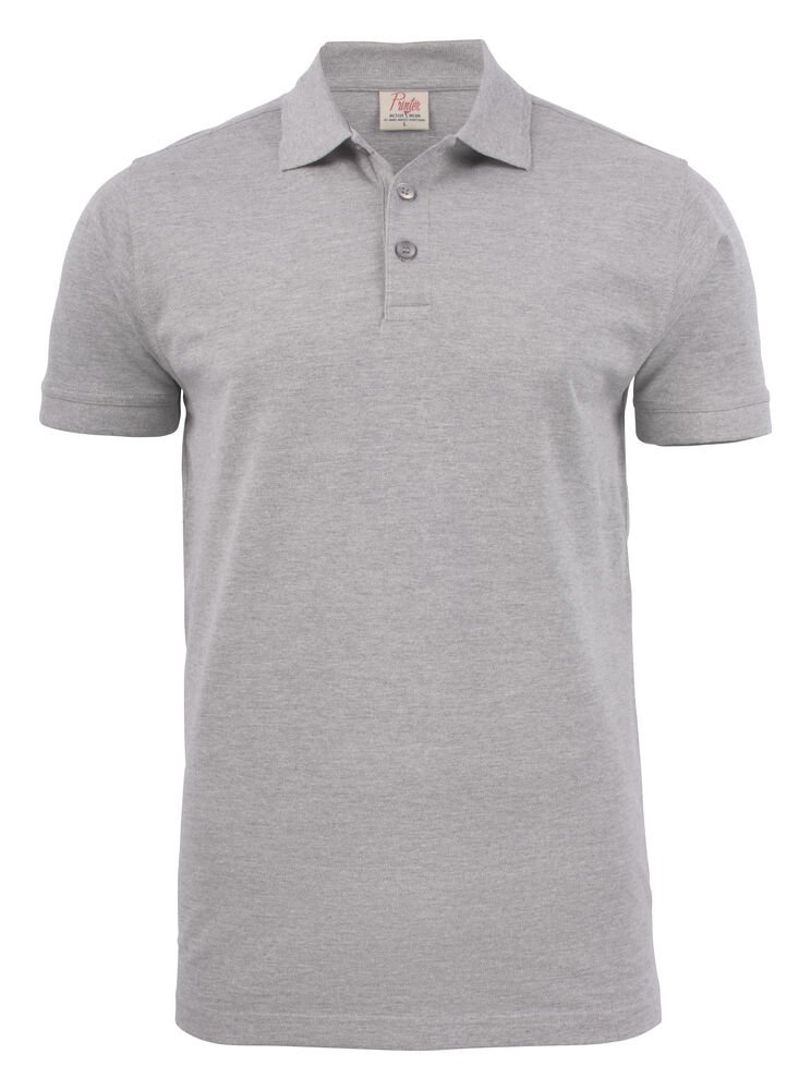 Surf Stretch Polo Pique Heren — Grijs Mêlée
