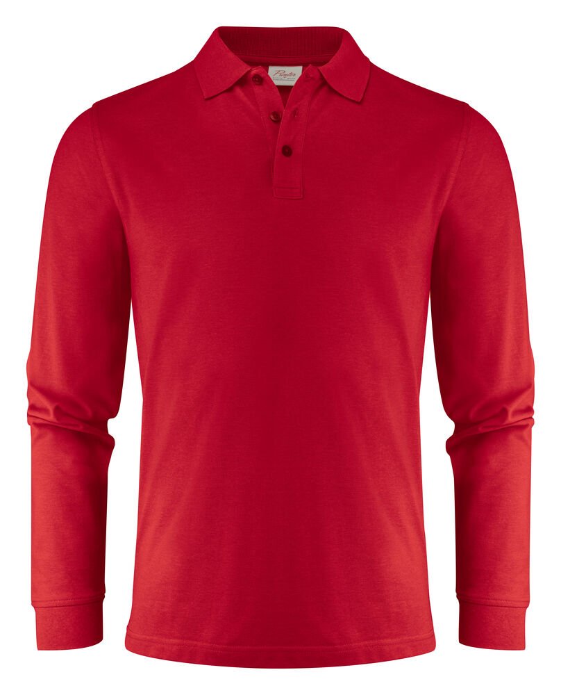 Surf Pro L/S  Polo Pique Heren — Rood