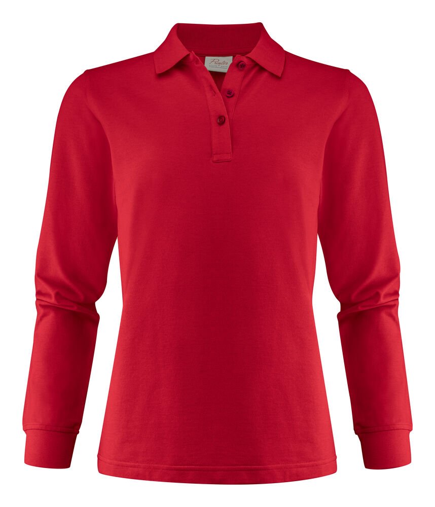 Surf Pro L/S  Polo Pique Dames — Rood