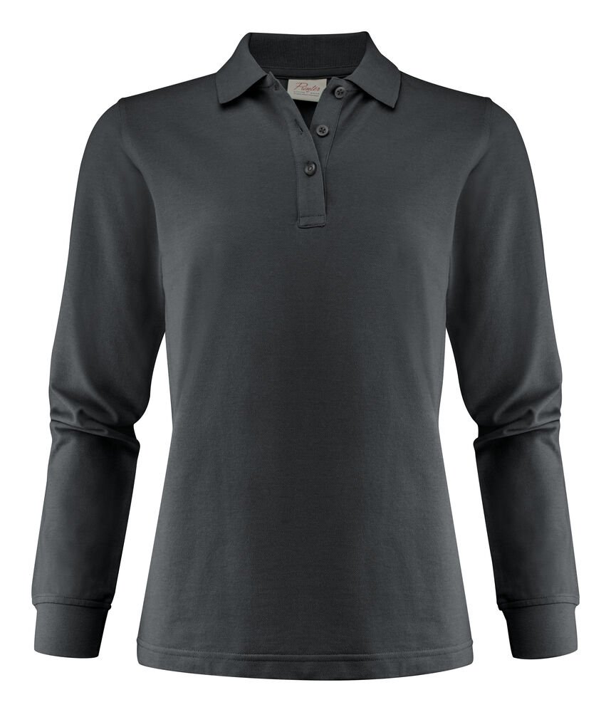 Surf Pro L/S  Polo Pique Dames — Staalgrijs