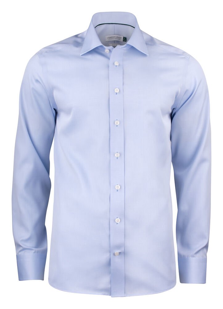 Green Bow 01  Hemd Slim Fit Heren — Hemelsblauw