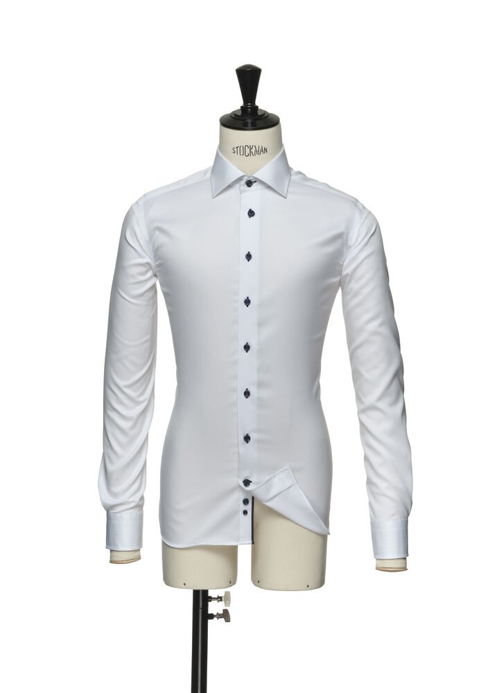 Red Bow 20  Hemd Regular Fit Heren — Wit/Marine