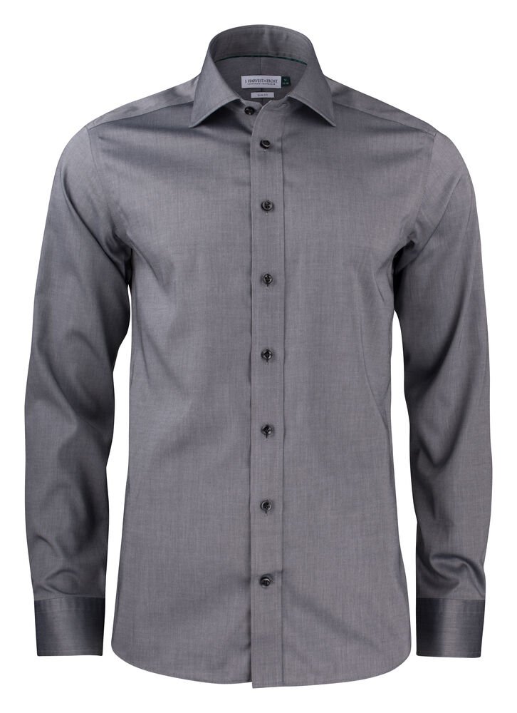 Green Bow 01  Hemd Slim Fit Heren — Grijs
