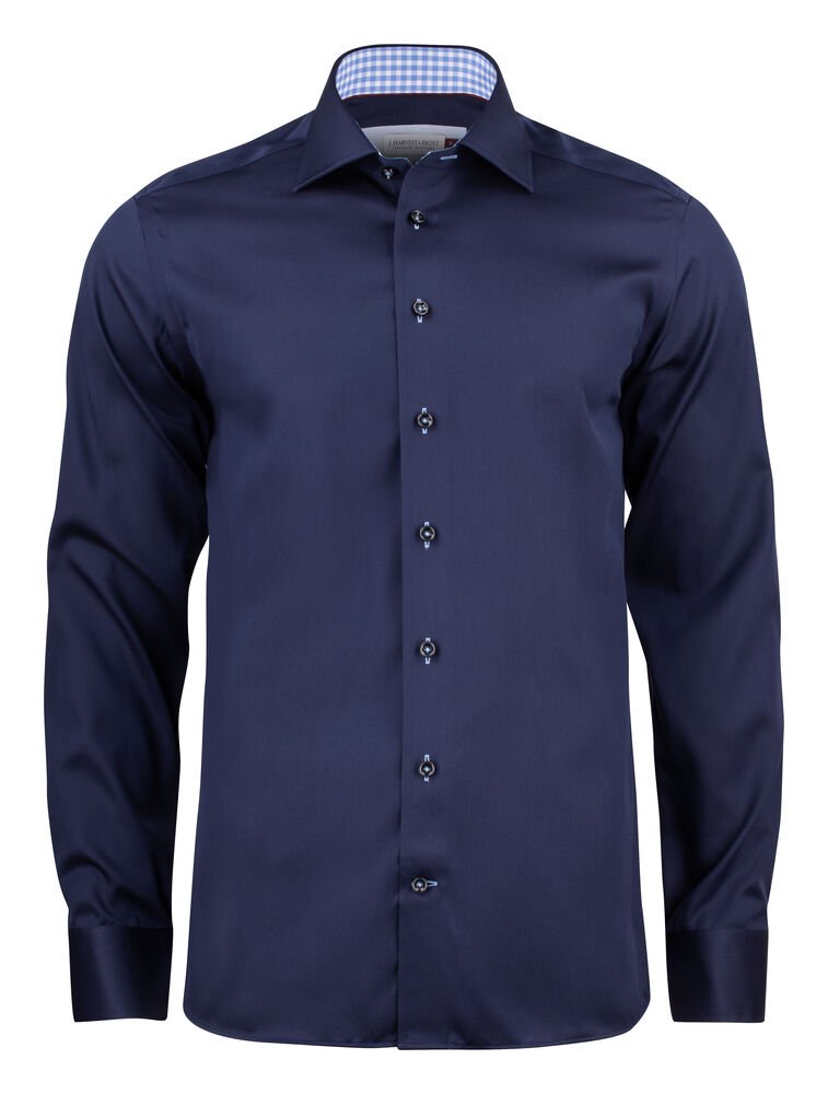 Red Bow 20  Hemd Regular Fit Heren — Marine/Lichtblauw