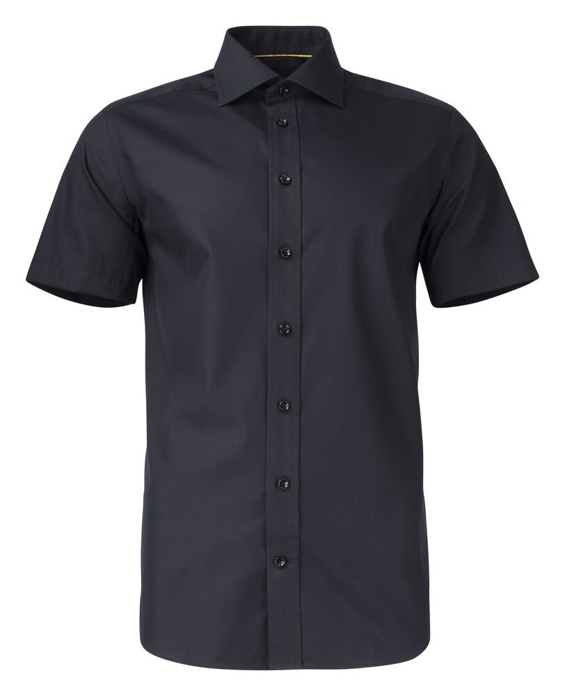 Yellow Bow 50 S/S Hemd Slim Fit Heren — Zwart