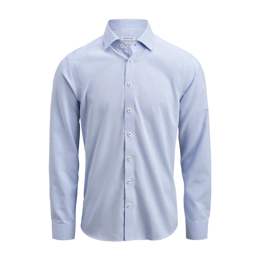 Yellow Bow 55  Hemd Slim Fit Heren — Hemelsblauw