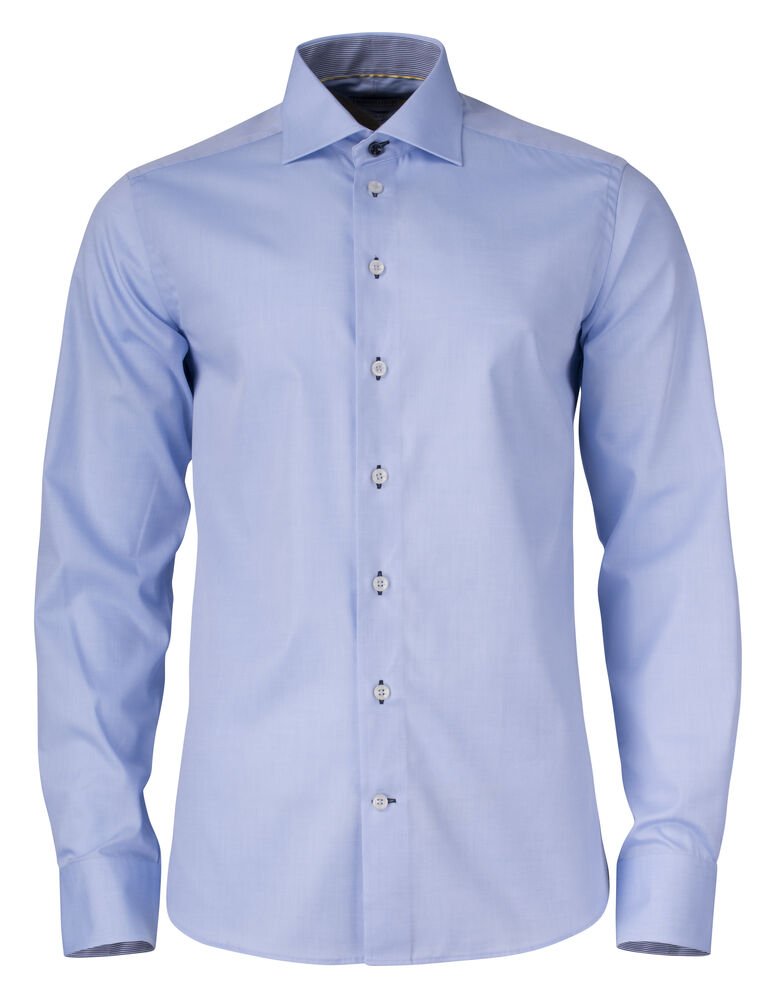 Yellow Bow 51  Hemd Slim Fit Heren — Hemelsblauw/Marine