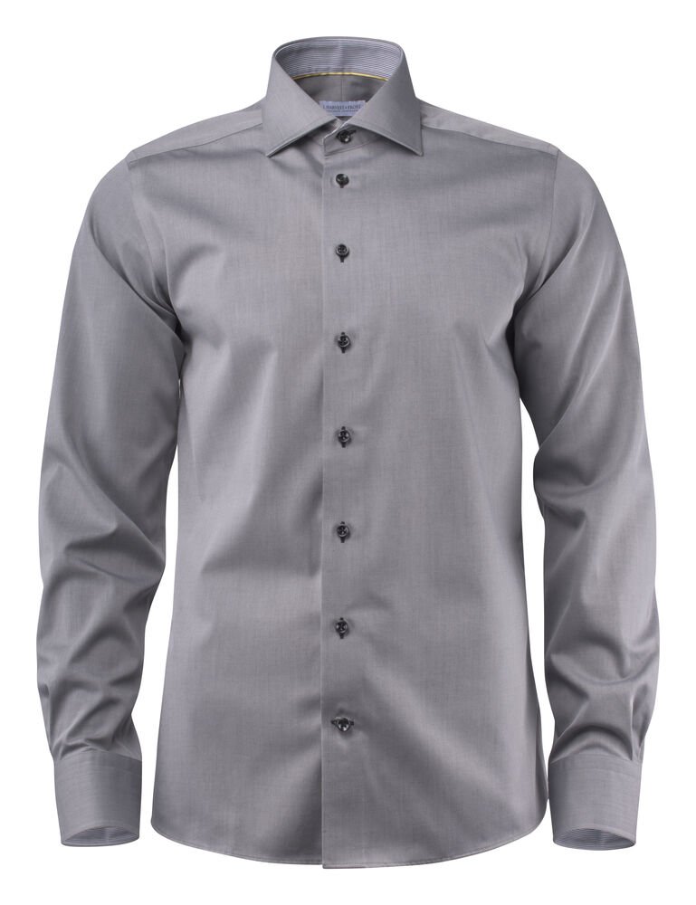 Yellow Bow 51  Hemd Regular Fit Heren — Grijs/Zwart