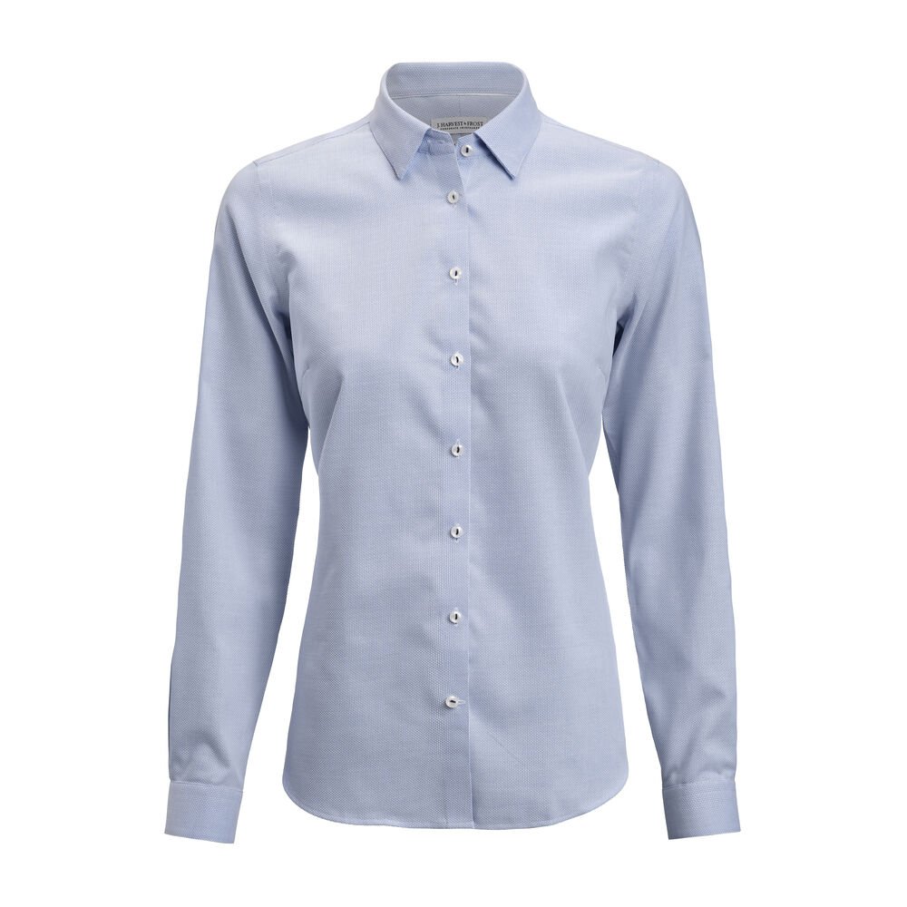 Yellow Bow 55    Hemd Contemporary Fit Dames — Hemelsblauw