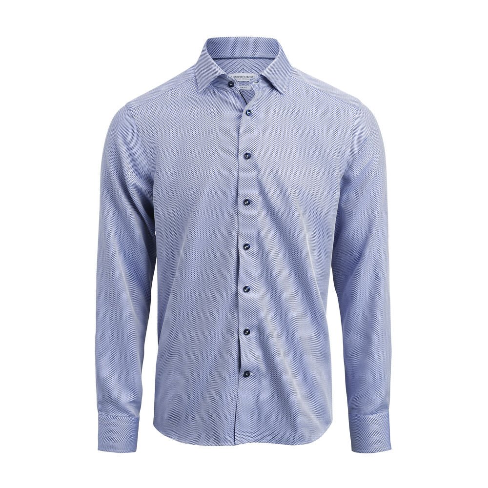 Yellow Bow 55  Hemd Regular Fit Heren — Middenblauw