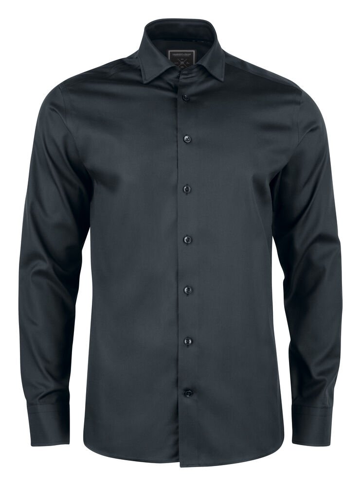 Black Bow 60  Hemd Regular Fit Heren — Zwart
