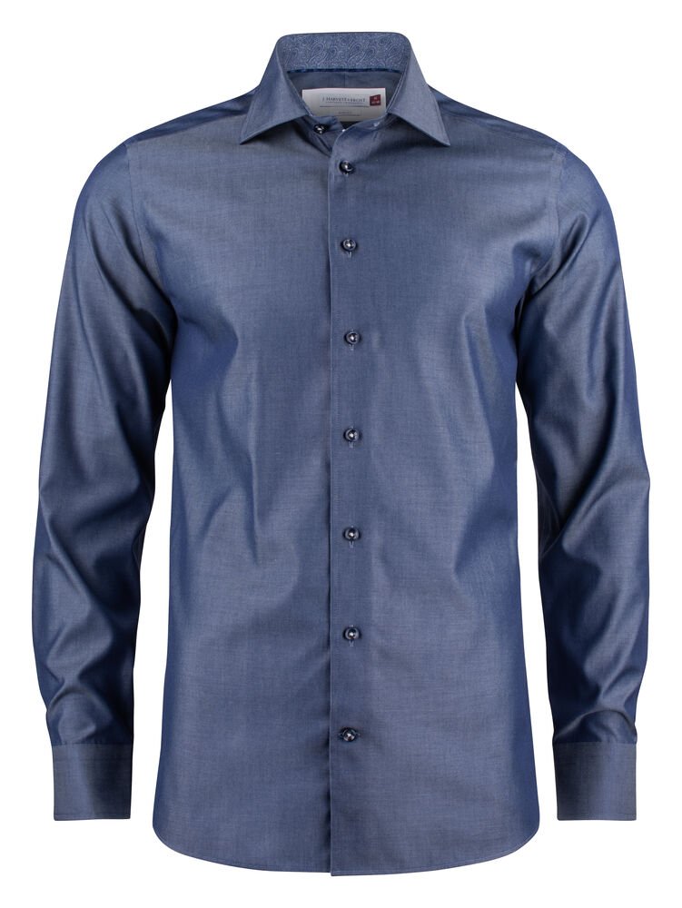 Red Bow 120  Hemd Slim Fit Heren — Indigo