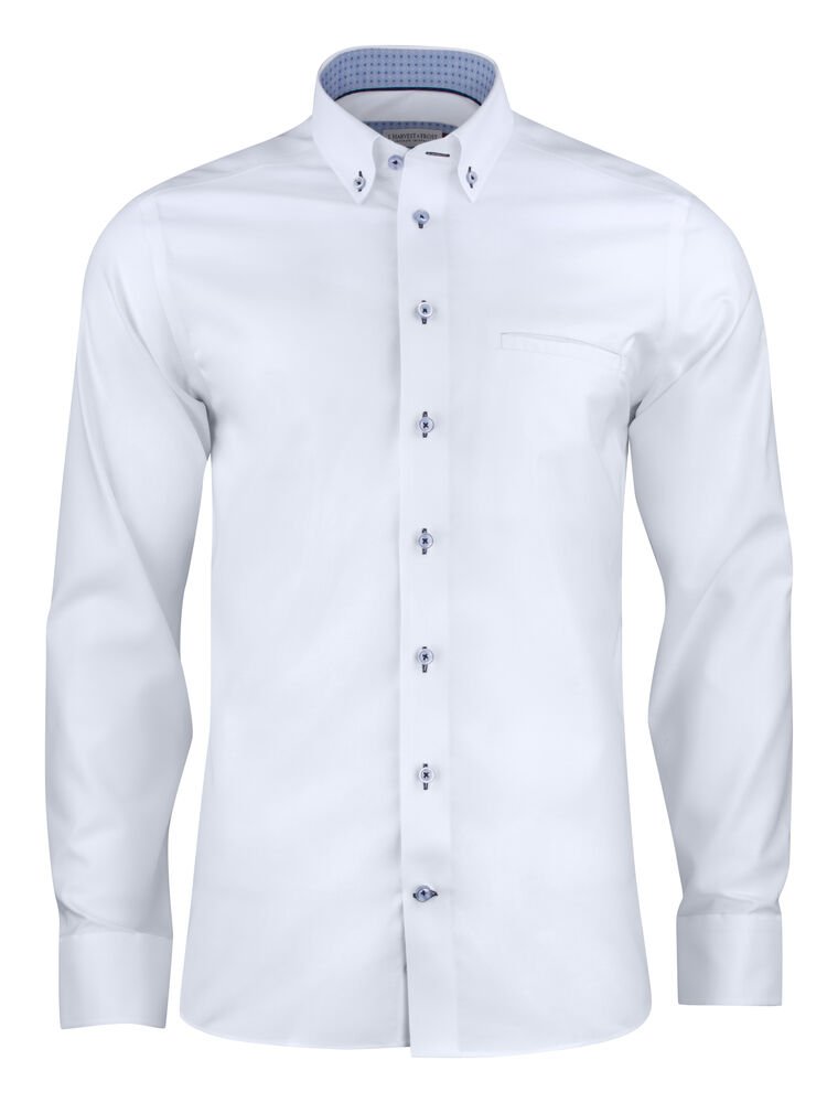 Red Bow 121  Hemd Slim Fit Heren — Wit