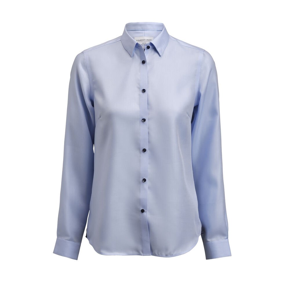 Red Bow 123   Hemd Contemporary Fit Dames — Lichtblauw