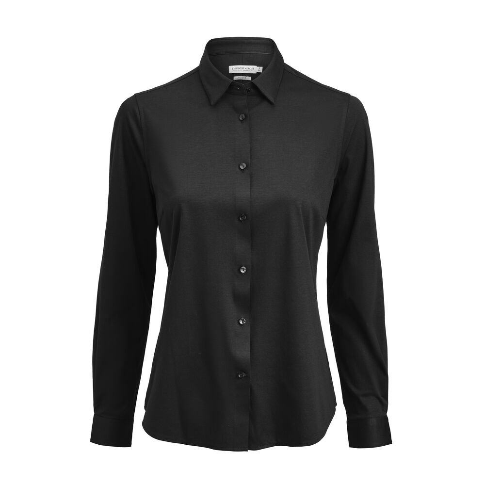 Indigo Bow 132   Hemd Contemporary Fit Dames — Zwart