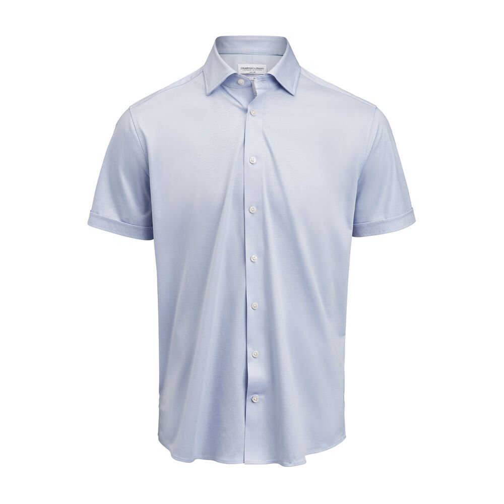 Indigo Bow 132 S/S  Hemd Regular Fit Heren — Lichtblauw