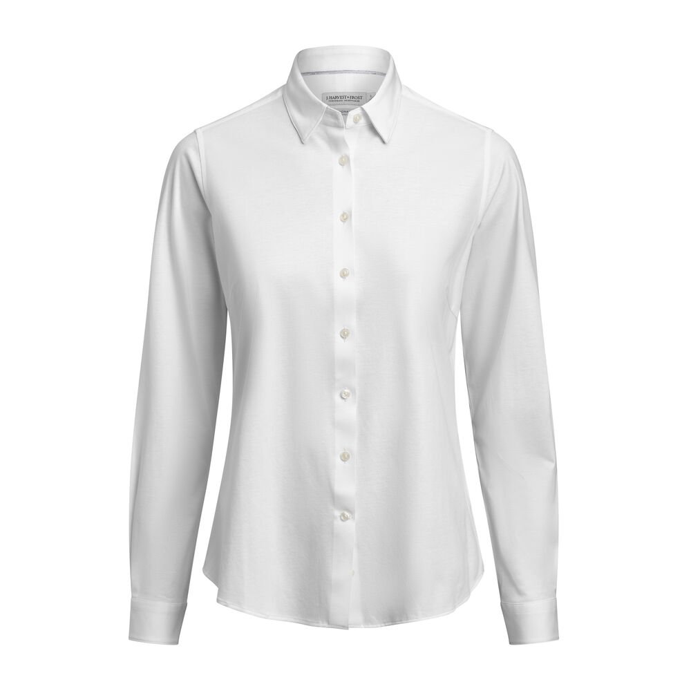 Indigo Bow 132   Hemd Contemporary Fit Dames — Wit