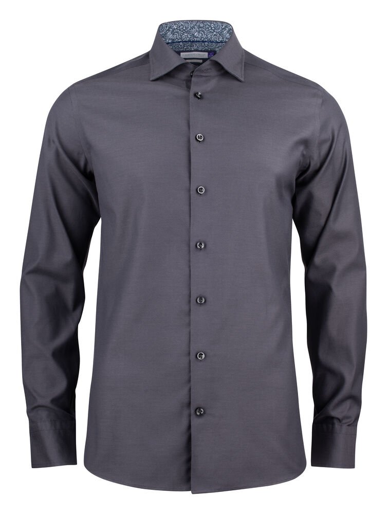 Purple Bow 142  Hemd Slim Fit Heren — Grijs