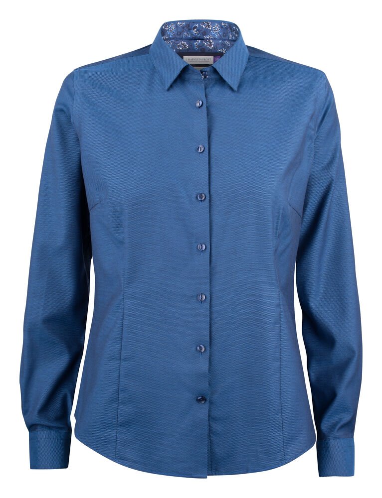Purple Bow 142  Hemd Dames — Blauw