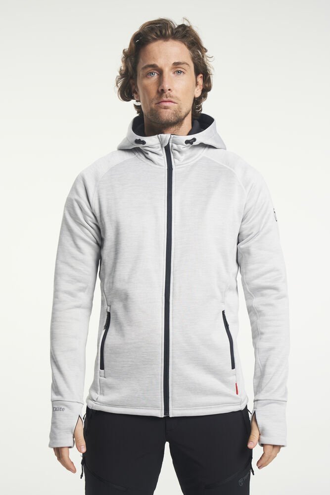 TXlite Hoodie Zip Men — Lichtgrijs