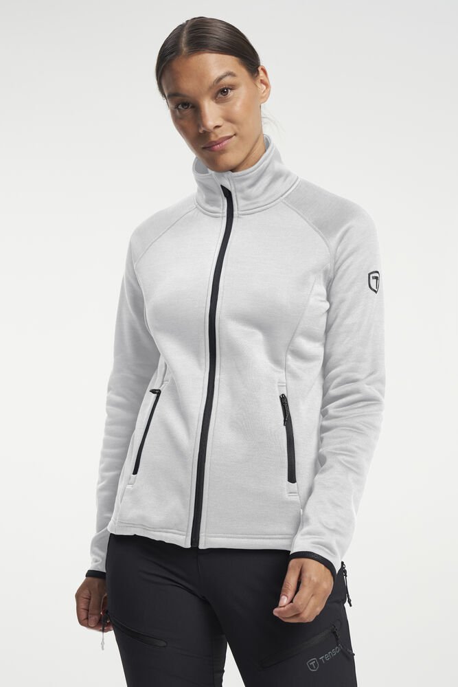 TXlite Midlayer Zip Dames — Lichtgrijs