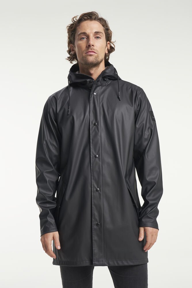 Apelviken PU Raincoat Men — Zwart