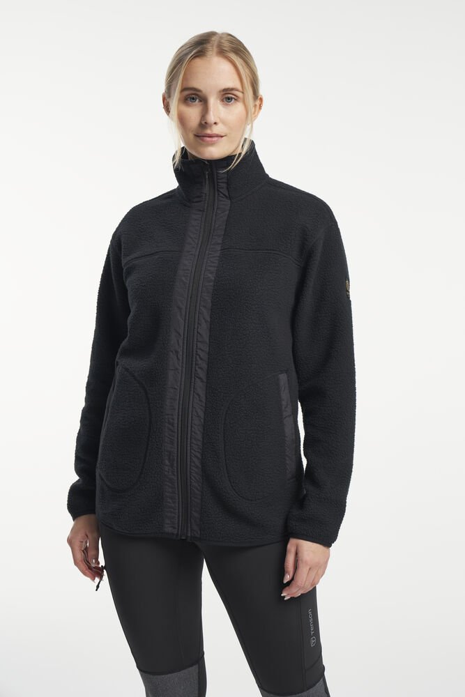 Yoke Full Zip Women — Zwart