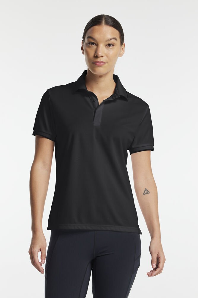 TXlite Quickdry Polo Women — Zwart