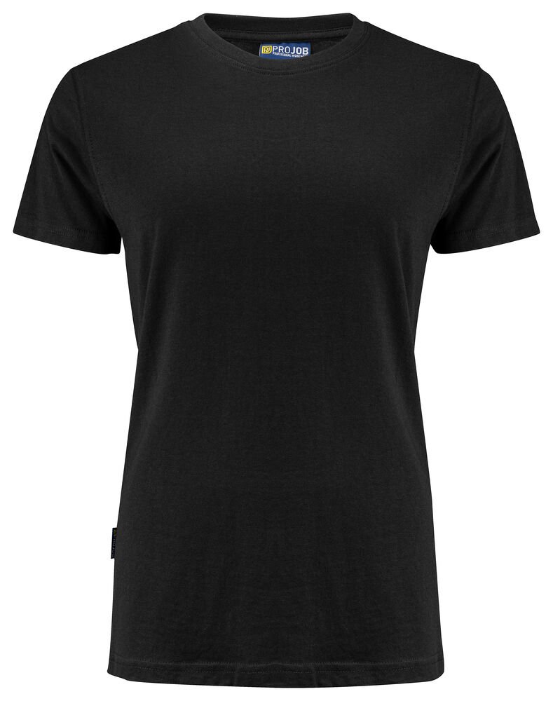 2032 DAMES T-SHIRT KATOEN — Zwart
