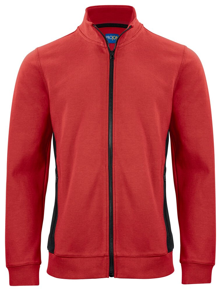 2129 SWEATER MET RITSSLUITING — Rood