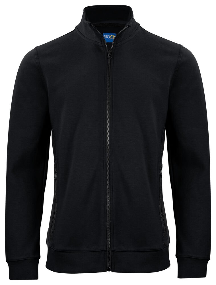 2129 SWEATER MET RITSSLUITING — Zwart