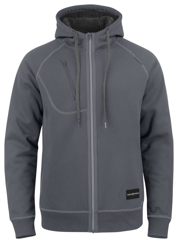 2130 HOODIE MET TEDDYVOERING — Grijs