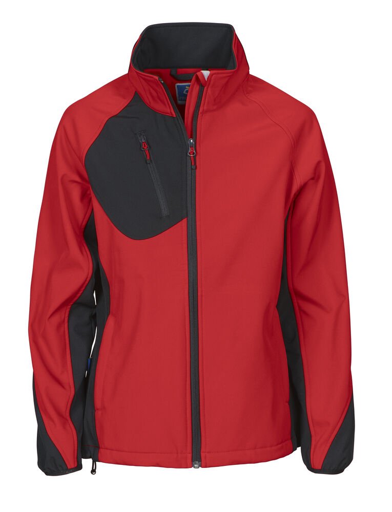 2423 DAMES SOFTSHELL — Rood