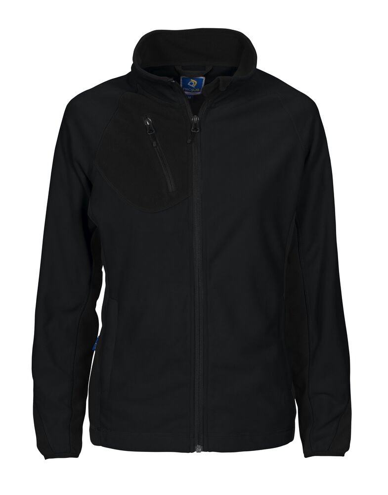 2326 DAMES MICROFLEECE — Zwart