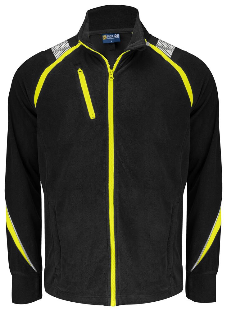 2328 MICROFLEECE — Zwart/geel