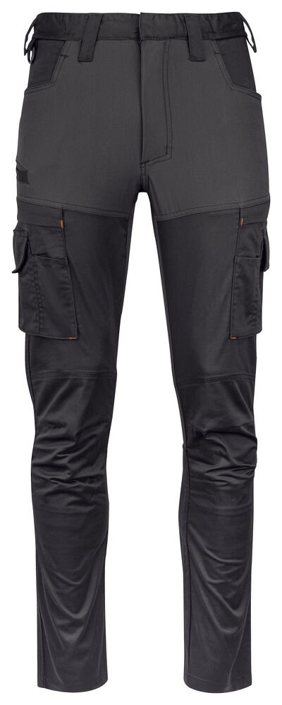 2552 STRETCHBROEK MET KNIEZAKKEN — Grijs