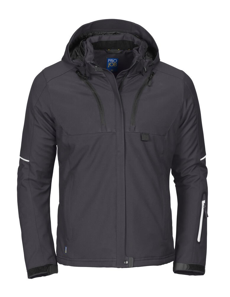 3412 DAMES SOFTSHELL JAS — Grijs