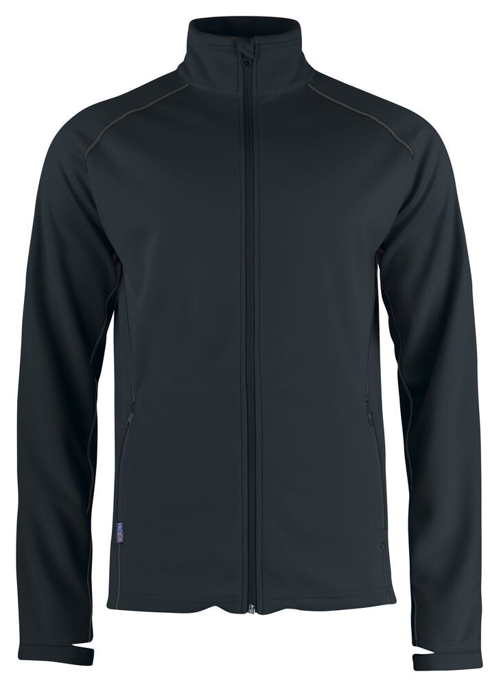 3317 SWEATER MET LANGE RITS — Zwart