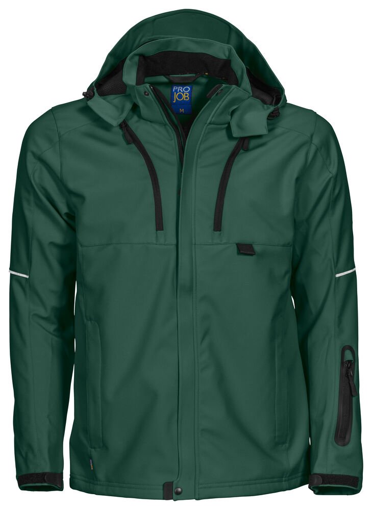 3406 SOFTSHELL JAS — Woudgroen