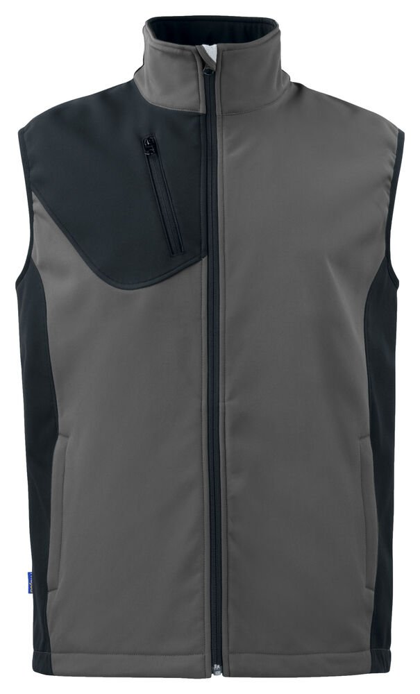 3702 SOFTSHELL BODYWARMER — Grijs