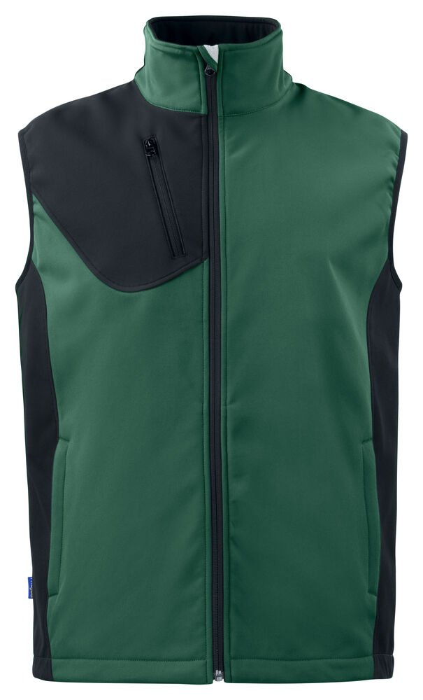 3702 SOFTSHELL BODYWARMER — Woudgroen